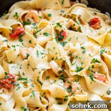 Creamy Pappardelle Pasta with Garlic Parmesan Sauce 4 img 5846 3