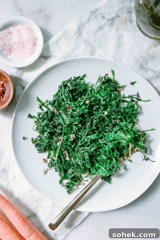 46 Carrot and Carrot Greens Recipes: Delicious Ways to Use Carrot Tops 8 46 Recipes for Carrot and Carrot Greens (AKA Carrot Tops) via Lizshealthytable.com
