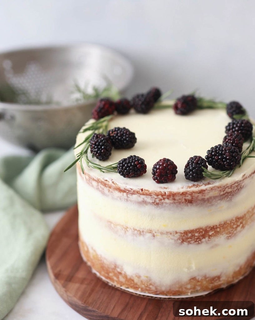 Lemon Rosemary Olive Oil Cake with Blackberry Curd & Mascarpone Frosting 2 img 687 1