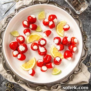 goat cheese stuffed peppadews