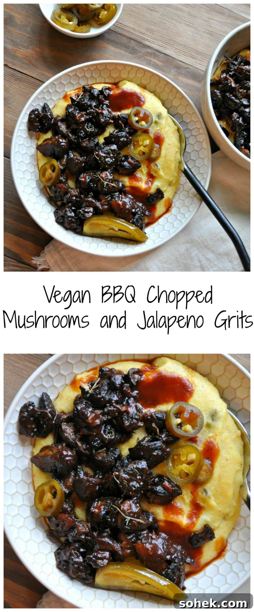 Vegan BBQ Chopped Mushrooms with Spicy Jalapeño Grits 7 img 7986 7 scaled