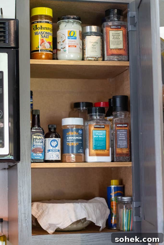 Organize Your Spice Cabinet or Drawer: Smart Tips and Layouts 7 Organized spice cabinet