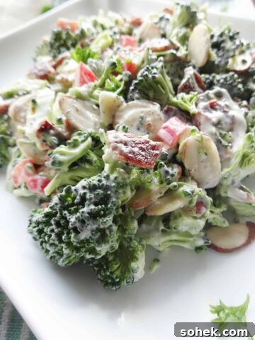 Broccoli bacon salad