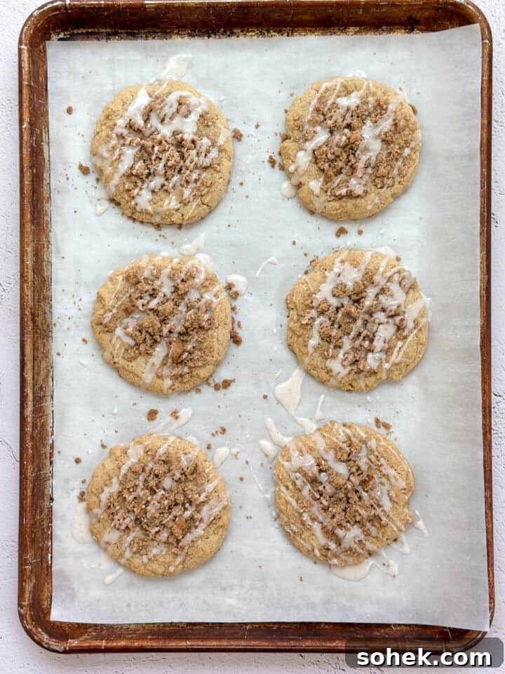 cookies with the glaze on top.