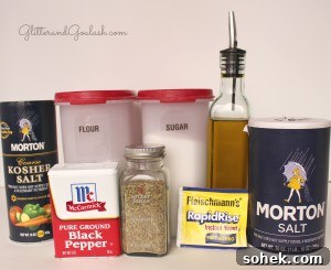 Rosemary Bread: Copycat Romano’s Macaroni Grill Recipe 3 ingredients-for-rosemary-bread