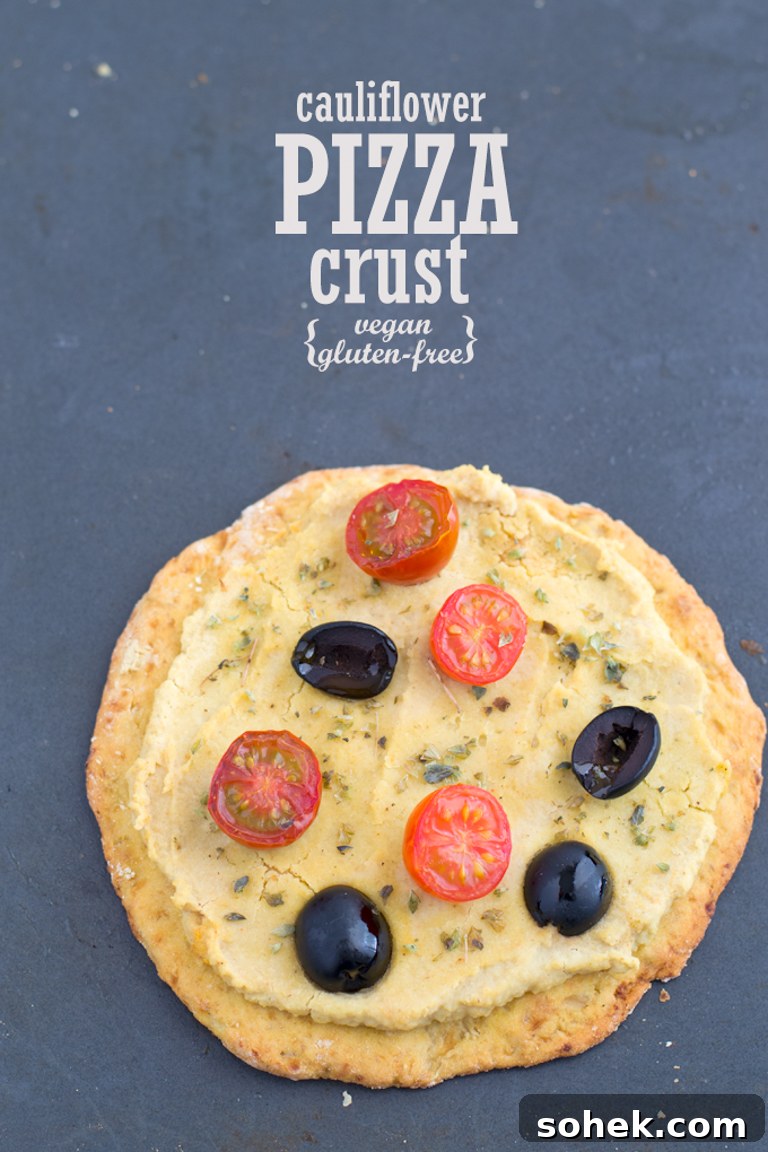 Cauliflower PIZZA crust | #vegan and gluten free