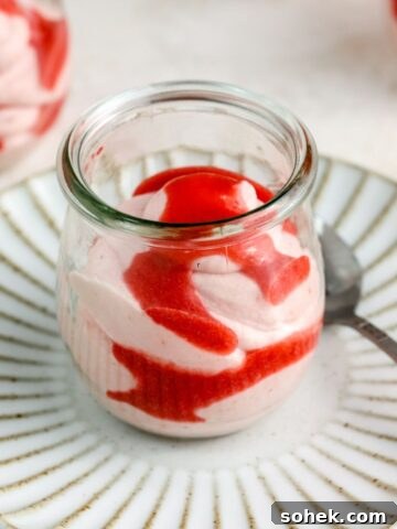 Strawberry mousse