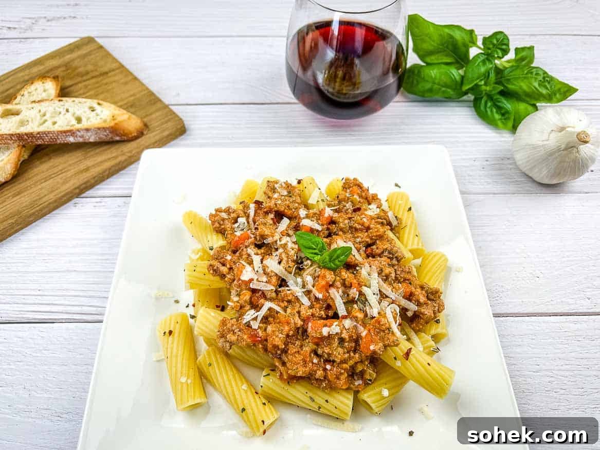 21 Quick Ground Beef Dinners That Will Have Everyone Asking Your Secret 20 Bolognese Sauce on pasta.