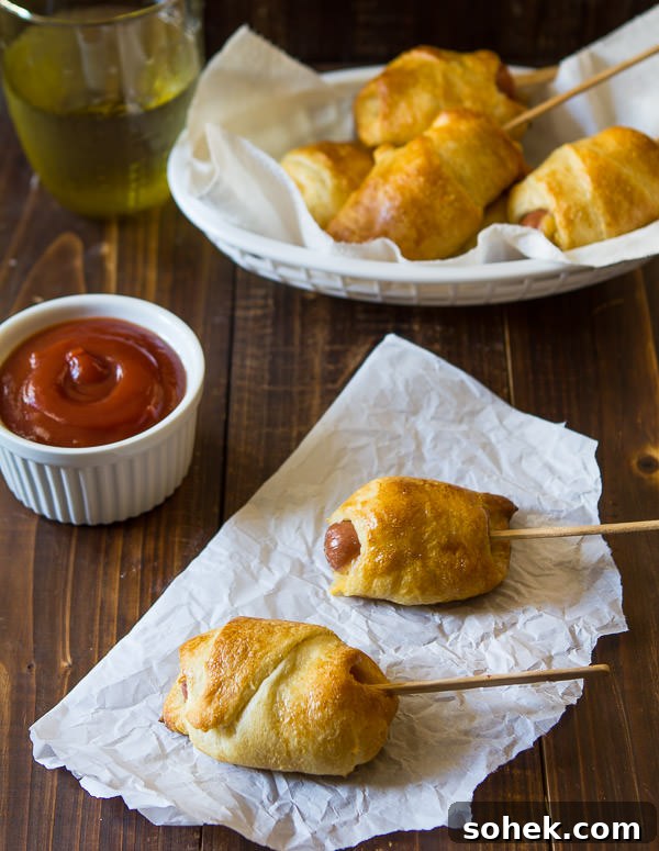Baked corn dogs