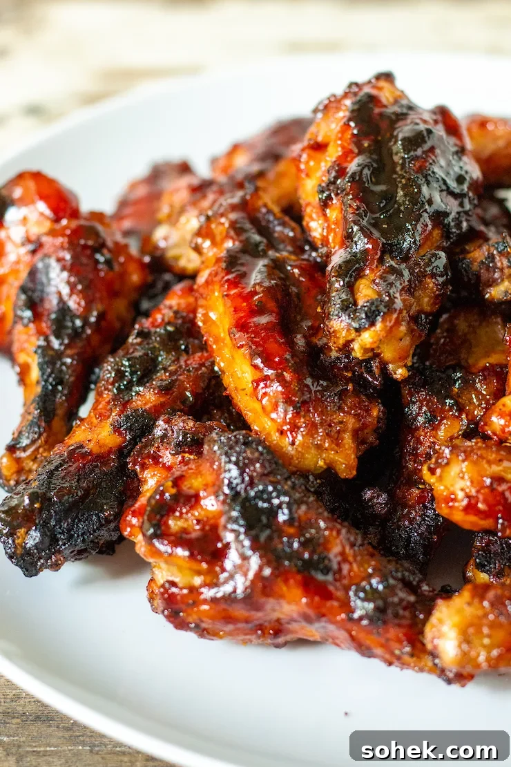 Finished maple bourbon wings.