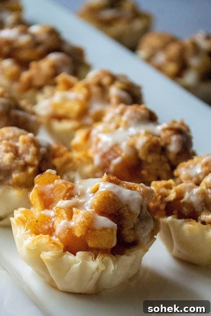 Mini Dutch Apple Pie Bites: Cinnamon Apple Pastry Bites Recipe 2 Dutch Apple Pie Bites