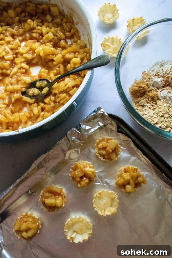 Mini Dutch Apple Pie Bites: Cinnamon Apple Pastry Bites Recipe 7 Serving station
