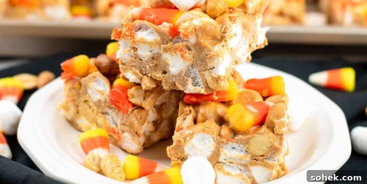 Image for No-Bake Candy Corn Peanut Butter Bars 