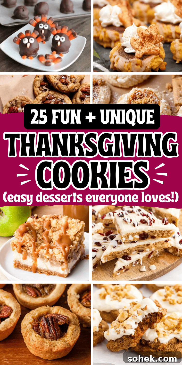 25 Festive Thanksgiving Cookies Everyone Will Love 31 Fun Thanksgiving cookies! The best thanksgiving theme cookies like decorated turkey cookies, homemade chocolate chip & drop cookies, plus quick and easy no bake cookies with oreos & nutter butter that kids can make. Thanksgiving cookies decorated easy, thanksgiving recipes cookies, thanksgiving cookies aesthetic, easy to make thanksgiving cookies, thanksgiving baking ideas, sweet thanksgiving treats, food to bring to thanksgiving, fall cookie recipes, pumpkin pie cookies, friendsgiving desserts.