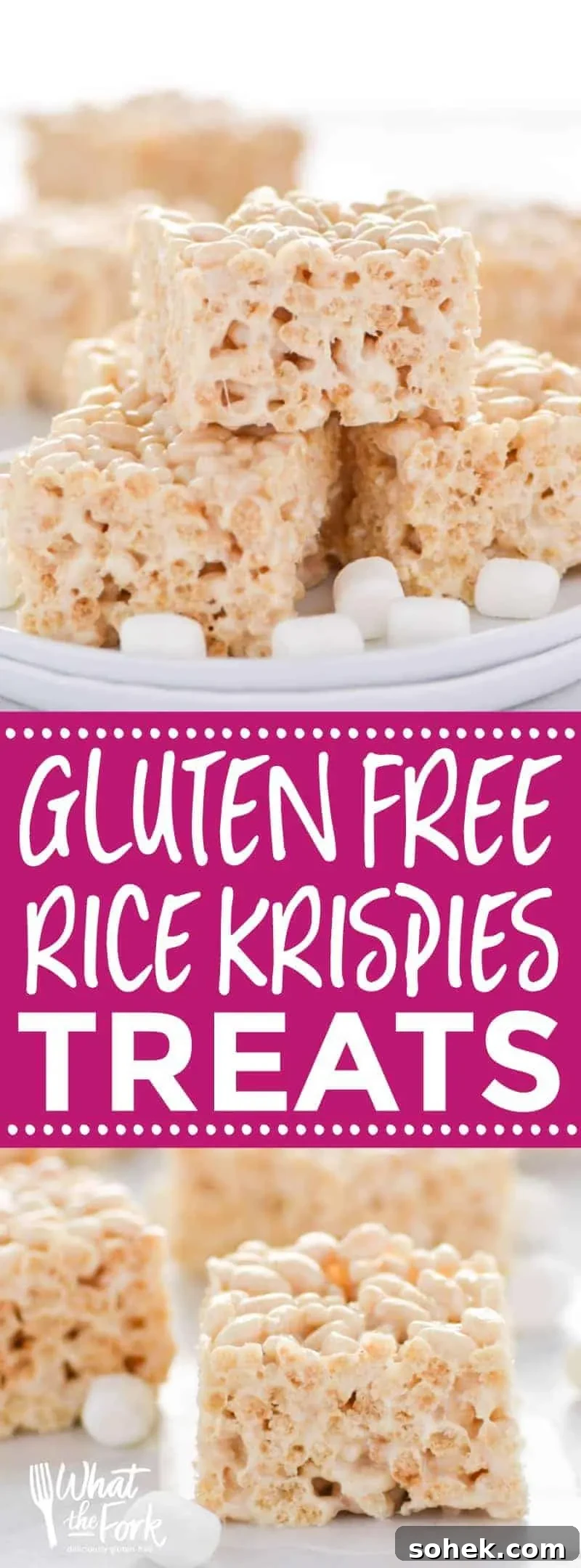 Classic Gluten-Free Rice Krispies Treats Recipe for Crispy Marshmallow Bars 14 Classic Gluten Free Rice Krispies Treats collage
