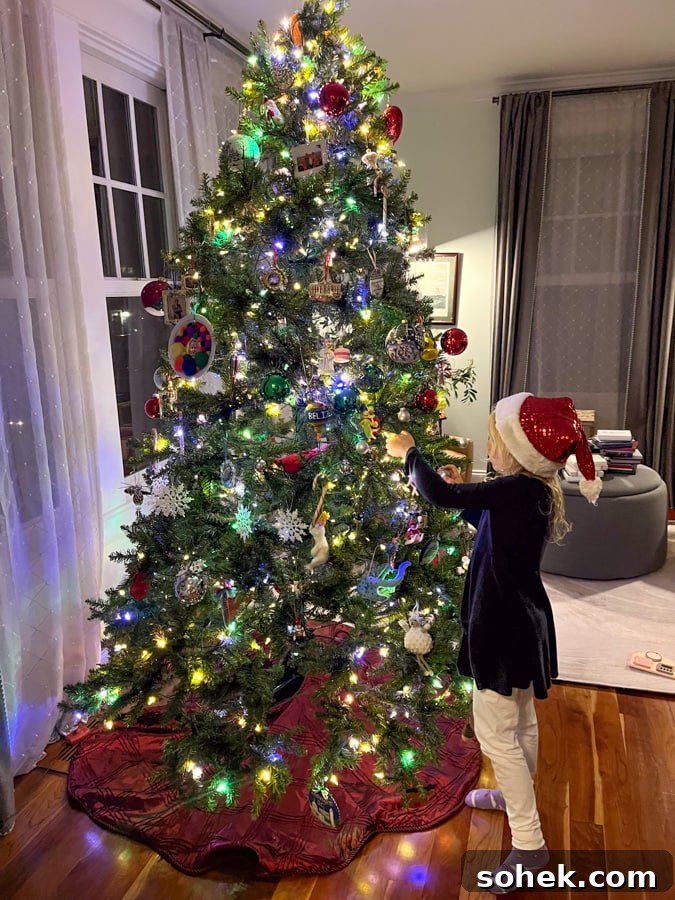 Lately Loving: Favorite Finds and Must-Have Picks This Month 17 girl with santa hat decorating christmas tree