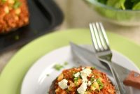 Quinoa-Stuffed Portobello Mushrooms with Roasted Red Pepper and Feta