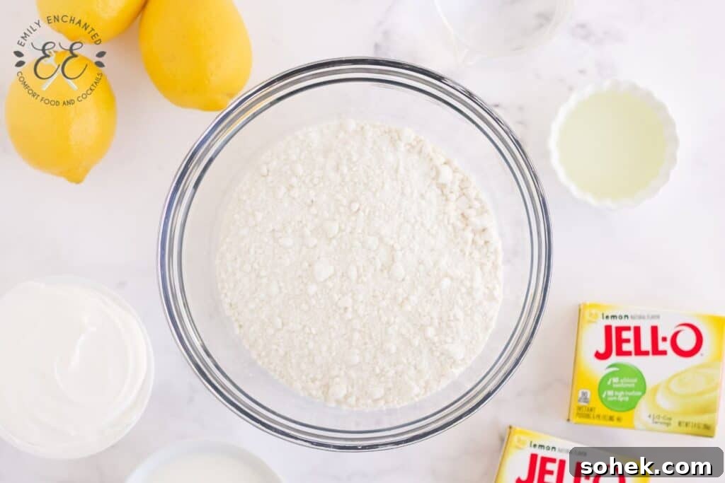Lemon Poke Cake Ingredients Lemon Pudding Poke Cake Ingredients