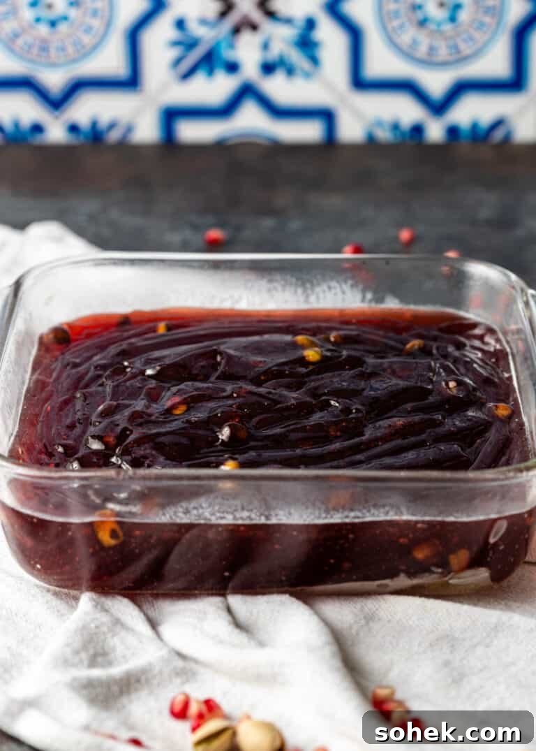 Authentic Turkish Delight (Lokum) Recipe for Soft, Chewy Sweets 15 pomegranate turkish delight base in pan