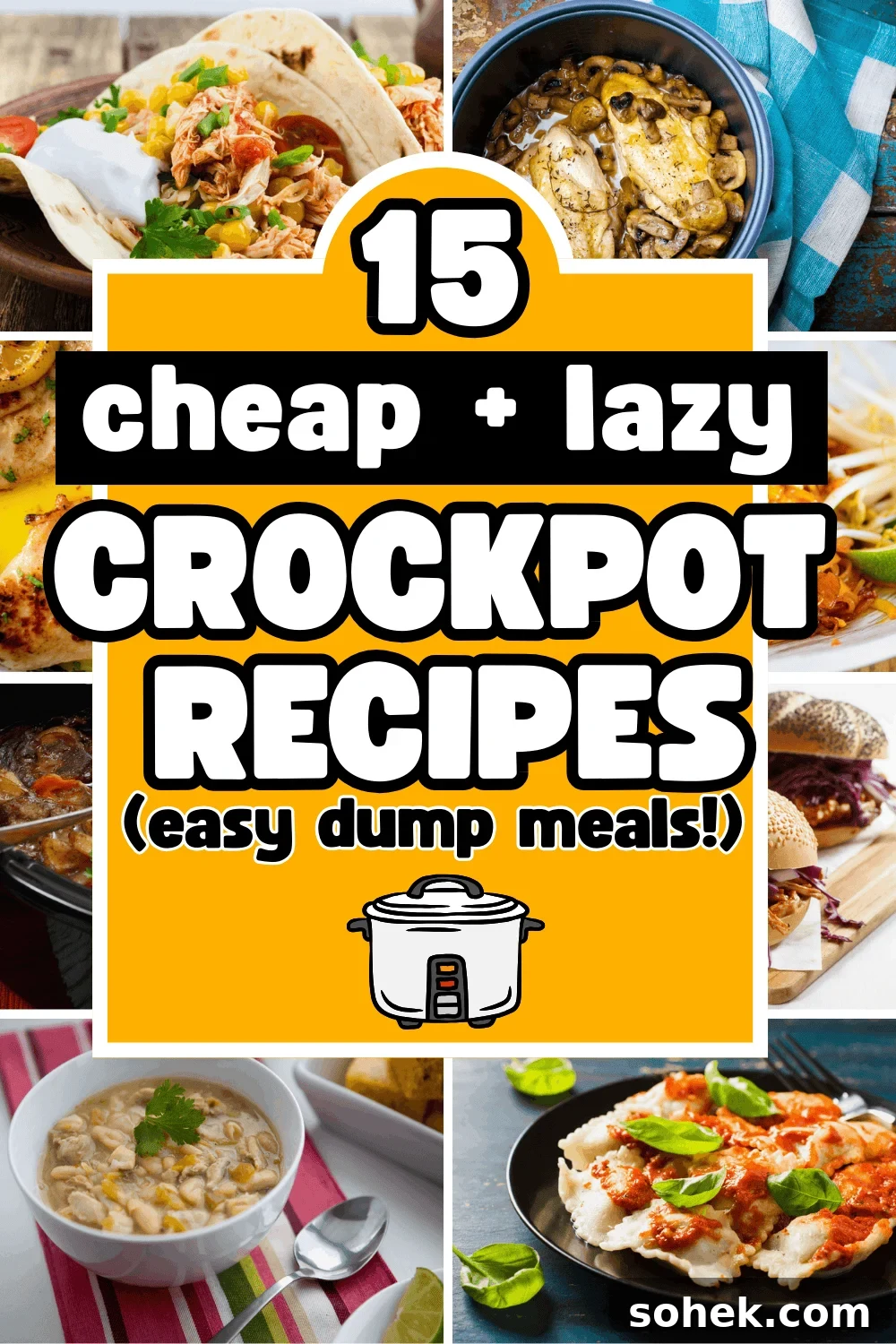 Lazy dump-and-go crockpot dinners