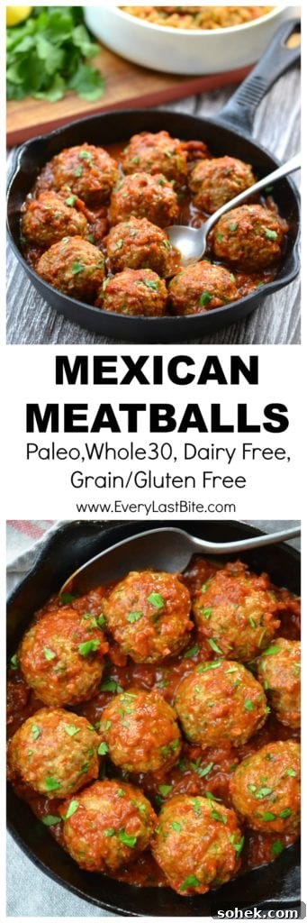 Mexican Meatballs | Every Last Bite Mexican Meatballs