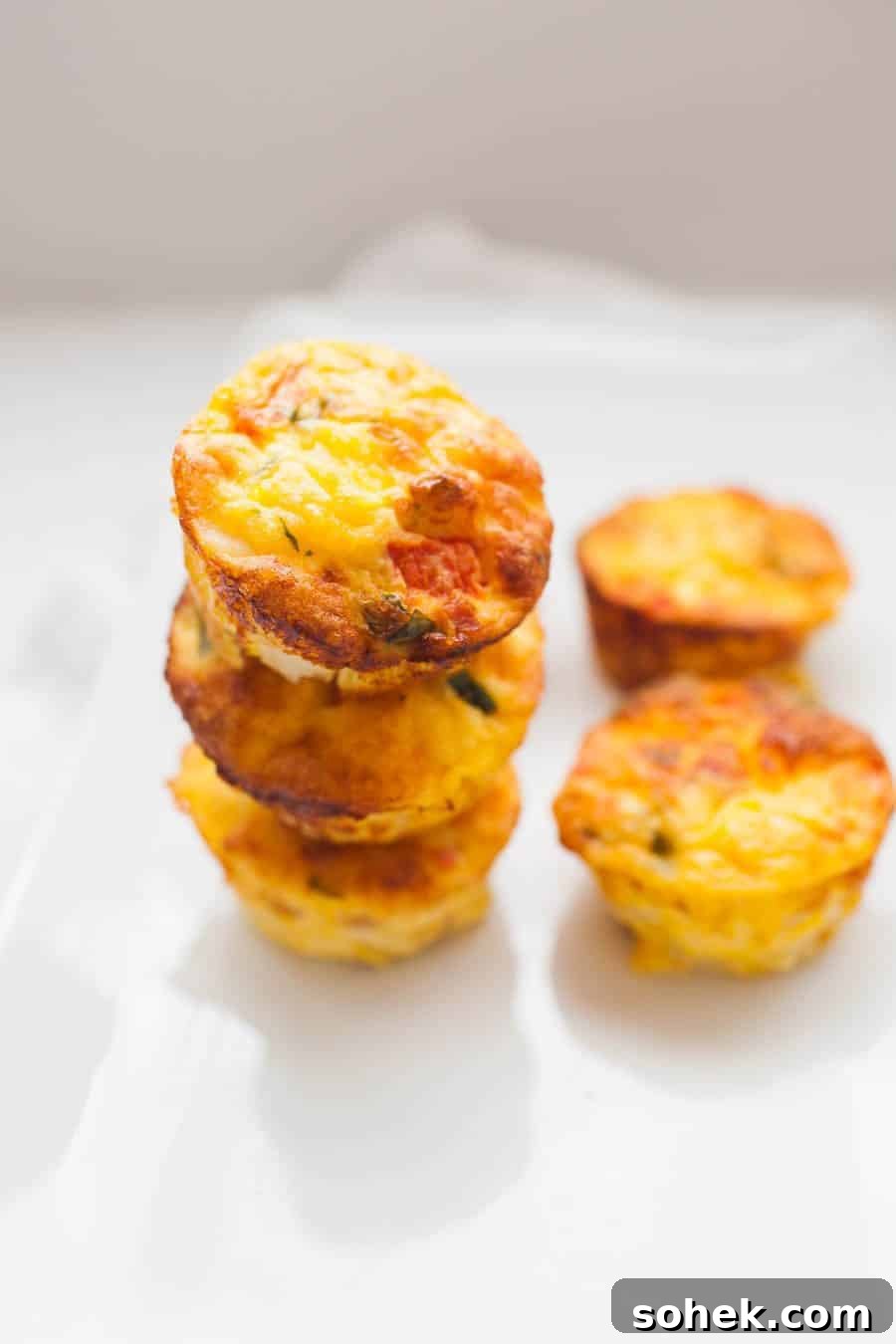 Simplify your breakfast routine with Make Ahead Breakfast Frittata Muffins. With this delicious recipe, you'll have breakfast prepped for the week. These frittata muffins are packed with flavor and you can even customize them to use up the vegetables you have on hand.