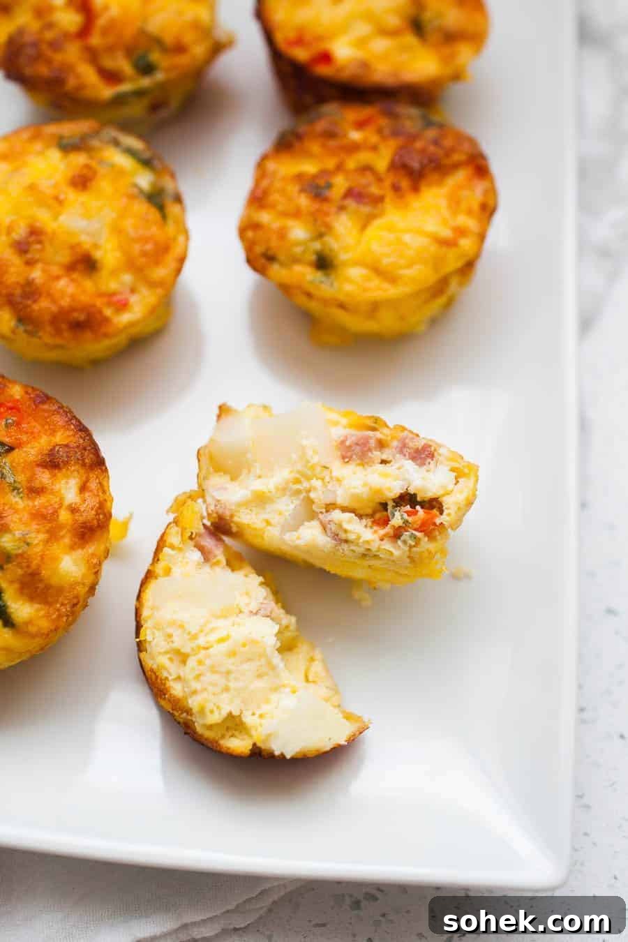 Simplify your breakfast routine with Make Ahead Breakfast Frittata Muffins. With this delicious recipe, you'll have breakfast prepped for the week. These frittata muffins are packed with flavor and you can even customize them to use up the vegetables you have on hand.