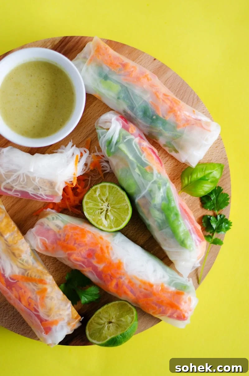 Green Curry Thai Spring Rolls