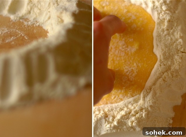 egg yolks and flour