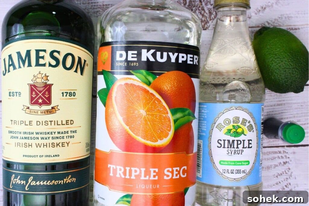ingredients to make irish margarita