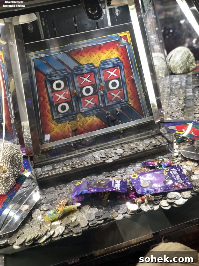 playing on the 10p drop machines coral island blackpool