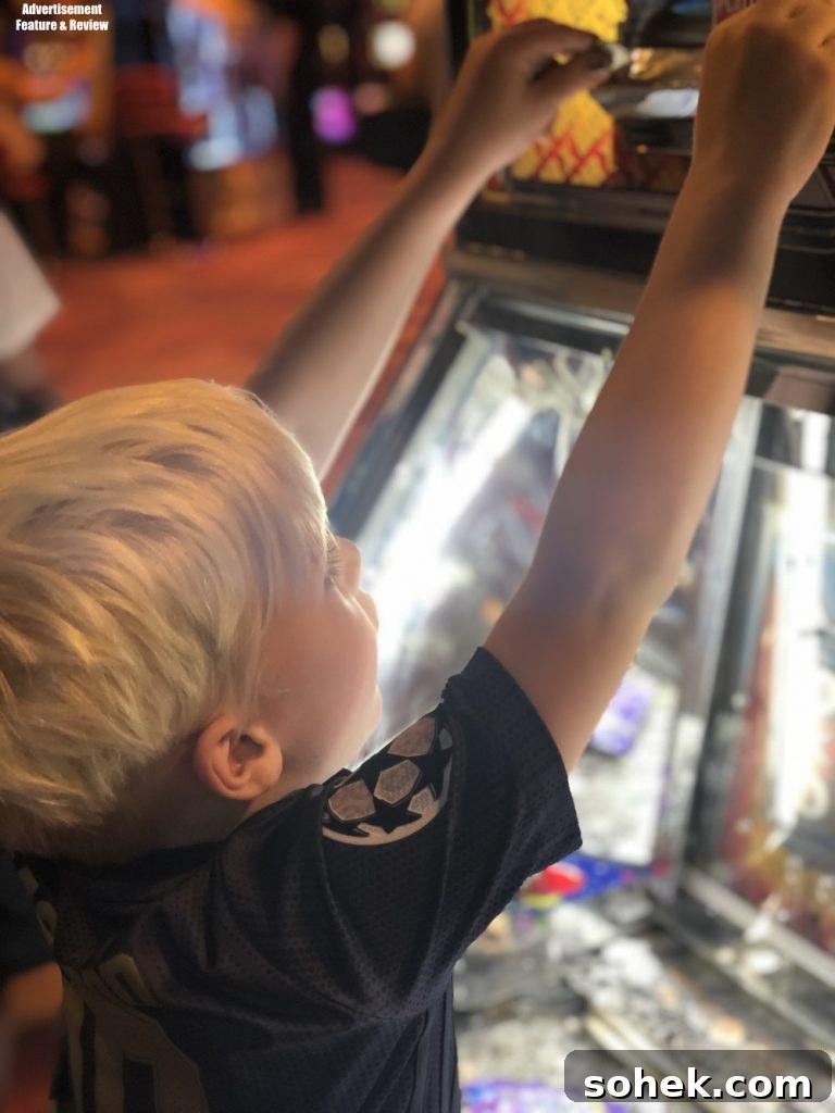 playing on the 2p machines coral island blackpool