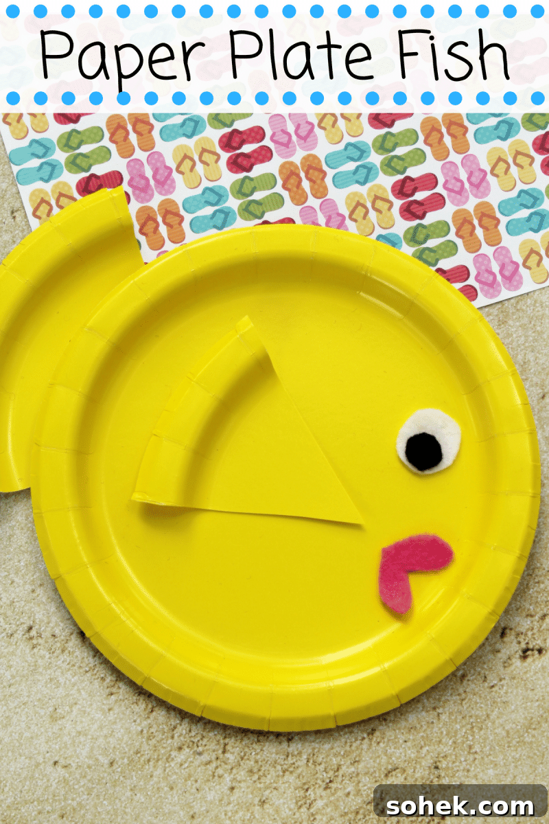 Bright and colorful paper plate fish craft is a fun and easy summer craft idea for children to make at home or in preschool. This easy paper plate craft is made using a paper plate, craft felt or paper, and glue.