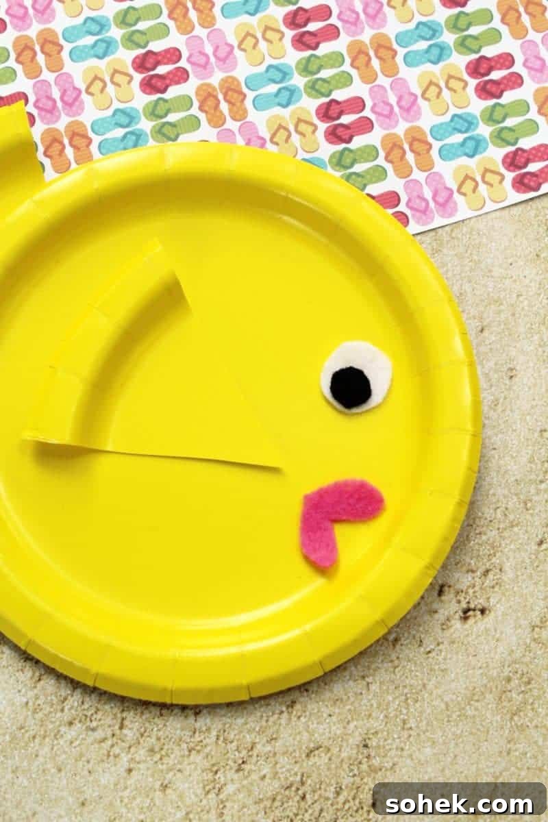 Bright and colorful paper plate fish craft is a fun and easy summer craft idea for children to make at home or in preschool. This easy paper plate craft is made using a paper plate, craft felt or paper, and glue.