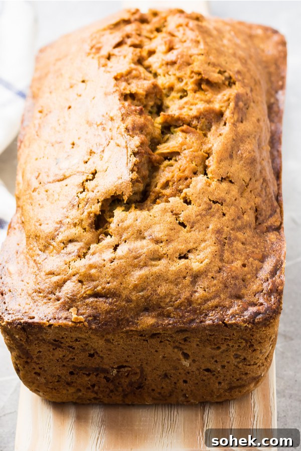 loaf of easy zucchini bread