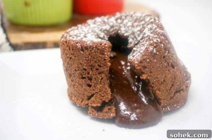 Air Fryer Chocolate Lava Cake