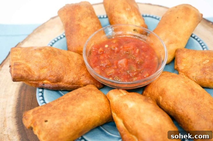 Air Fryer Cheesy Taco Crescents