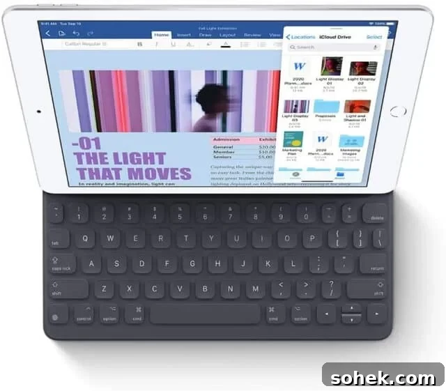 Apple iPad on table