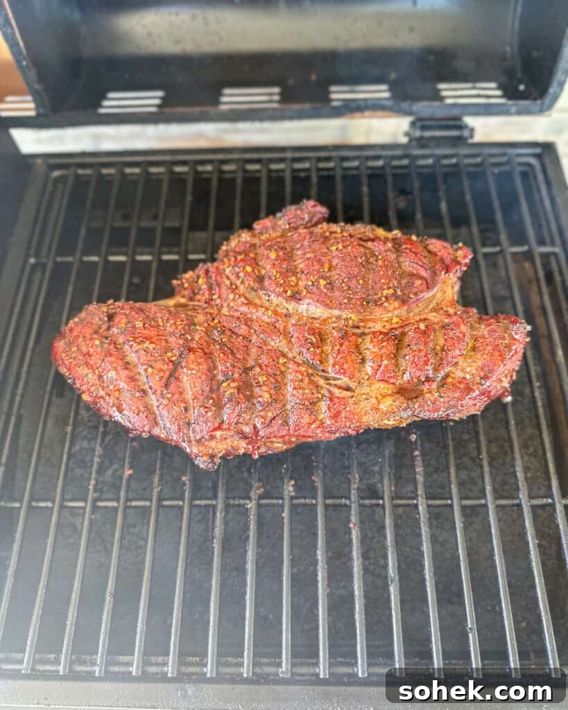 Smoked pot roast closeup