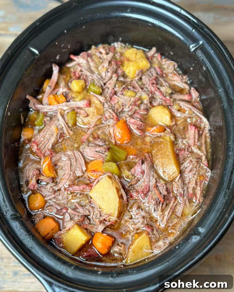 Shredded pot roast