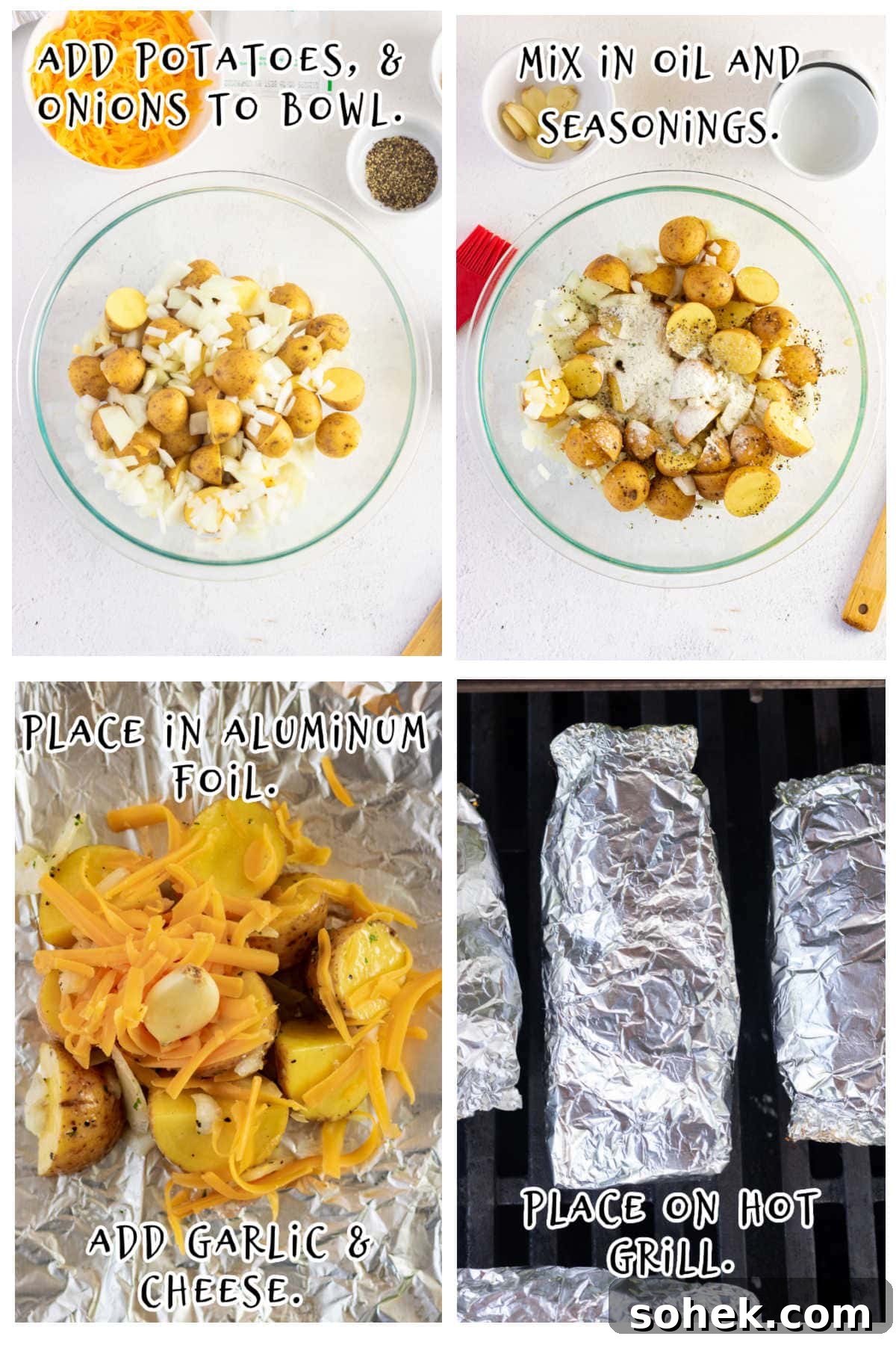 Step by step images showing how to make this recipe.